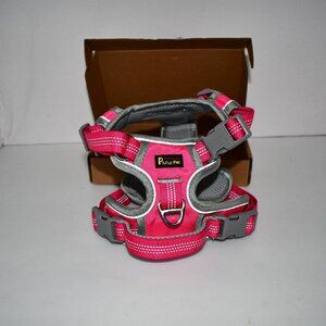 Plutus Pet No Pull Dog Harness, Release At Neck, Reflective, Adjust Hot Pink SMA
